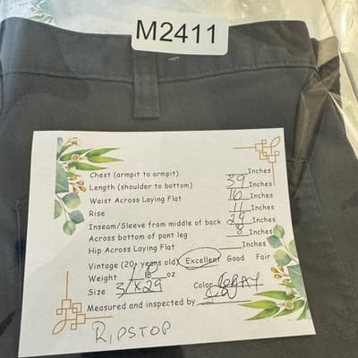 Carhartt Pants Mens 31x29 Gray Relaxed Fit Ripstop Utility Workwear Outdoor - Thumbnail 9