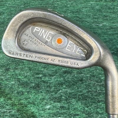 Vintage Ping Eye 2 Orange Dot Irons 3-9 Set Right Hand Steel Mens Golf Clubs - Thumbnail 11