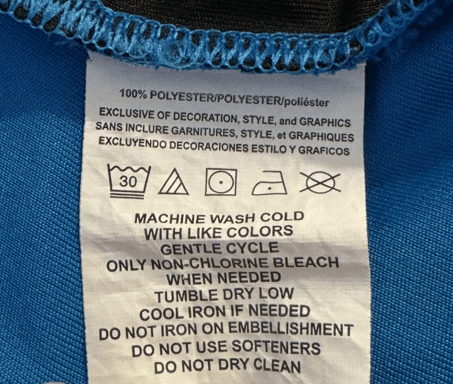 Team Apparel Men’s NFL Carolina Panthers Polo Shirt L Blue/Black 100% Polyester - Thumbnail 14