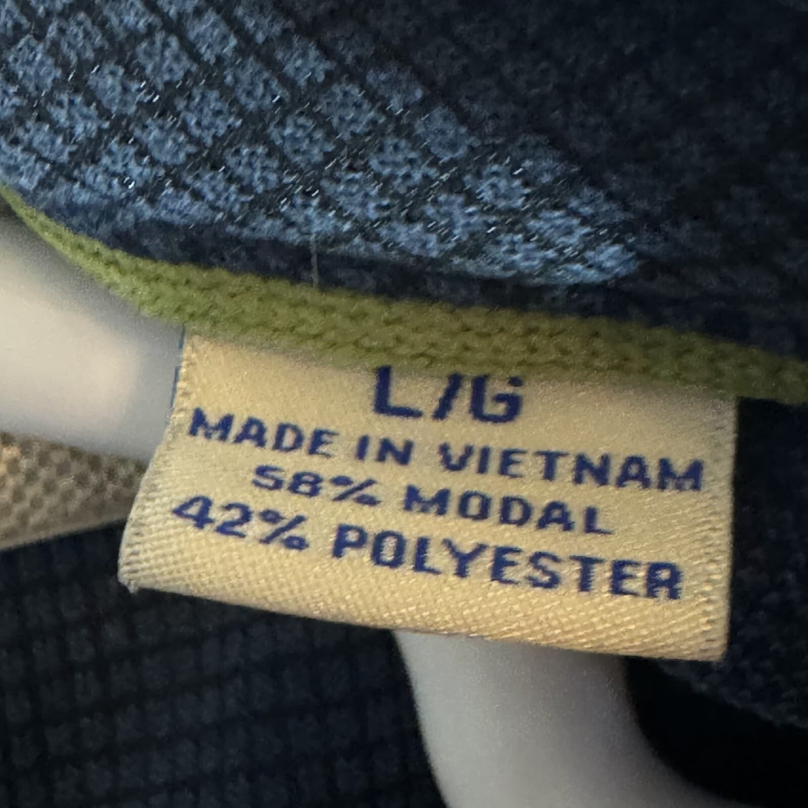 Tommy Bahama Men’s Large Vintage Blue Modal‑Poly Polo Short Sleeve Casual Golf - Thumbnail 9