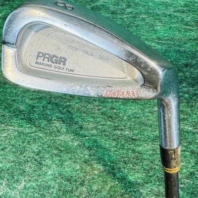 PRGR DATA833 8 Iron Mens RH DATA070 M-34 Graphite Shaft Cavity Back Japan Single - Image 1