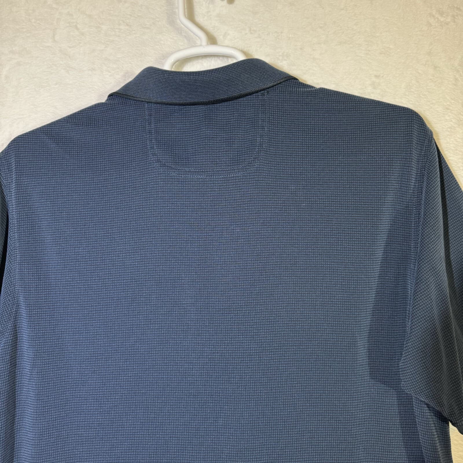 Tommy Bahama Men’s Large Vintage Blue Modal‑Poly Polo Short Sleeve Casual Golf - Thumbnail 12