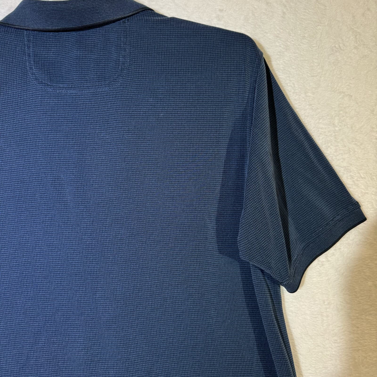 Tommy Bahama Men’s Large Vintage Blue Modal‑Poly Polo Short Sleeve Casual Golf - Thumbnail 13