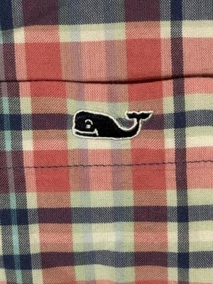 Vineyard Vines Shirt Mens XL Red Blue Plaid Tucker Button Down Stretch - Thumbnail 7