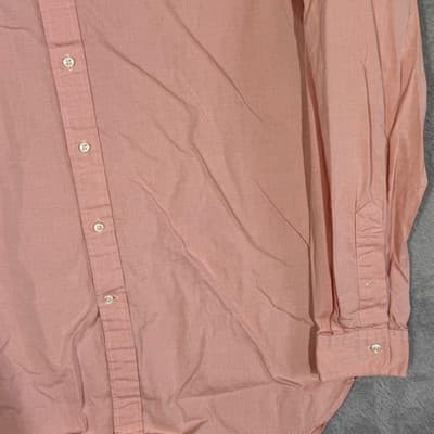 Ralph Lauren Shirt Mens Large Pink Oxford Button Down Long Sleeve Pony Logo - Thumbnail 5