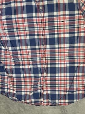 Vineyard Vines Shirt Mens XL Red Blue Plaid Tucker Button Down Stretch - Thumbnail 6