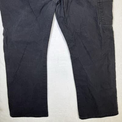 Dickies Jeans Mens 46x30 (44x30) Black Stretch Denim Carpenter Workwear Pants - Thumbnail 7