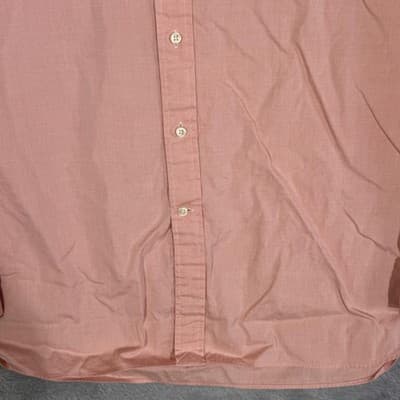 Ralph Lauren Shirt Mens Large Pink Oxford Button Down Long Sleeve Pony Logo - Thumbnail 6
