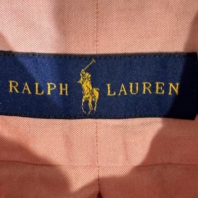 Ralph Lauren Shirt Mens Large Pink Oxford Button Down Long Sleeve Pony Logo - Thumbnail 8