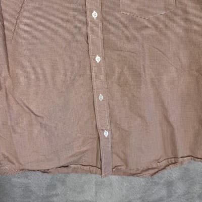 Polo Ralph Lauren Shirt Mens XL Brown Check Short Sleeve Button Up Pocket Pony - Thumbnail 6