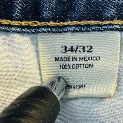 Vintage Polo Ralph Lauren Jeans Mens 34x32 Blue Medium Wash Tapered Denim - Thumbnail 8