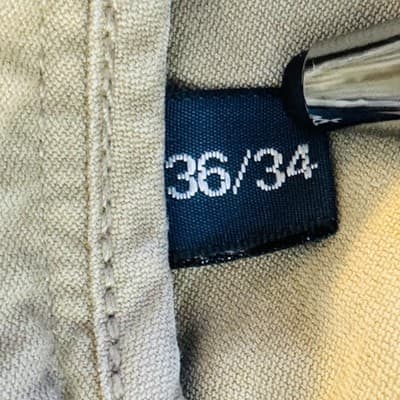 Polo Ralph Lauren Khakis Mens 36x34 Beige Cotton Authentic Dungarees Zip Fly - Thumbnail 7