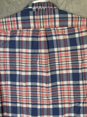 Vineyard Vines Shirt Mens XL Red Blue Plaid Tucker Button Down Stretch - Thumbnail 10