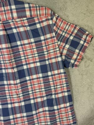 Vineyard Vines Shirt Mens XL Red Blue Plaid Tucker Button Down Stretch - Thumbnail 11