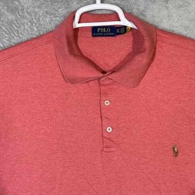 Polo Ralph Lauren Polo Shirt Mens XLT Pink Big & Tall Pony Logo Short Sleeve - Thumbnail 4