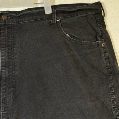 Dickies Jeans Mens 46x30 (44x30) Black Stretch Denim Carpenter Workwear Pants - Thumbnail 6