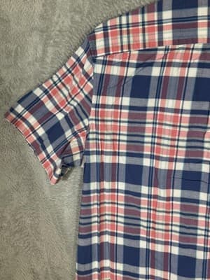 Vineyard Vines Shirt Mens XL Red Blue Plaid Tucker Button Down Stretch - Thumbnail 9
