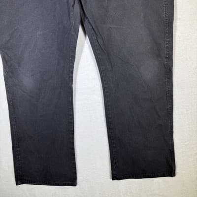 Dickies Jeans Mens 46x30 (44x30) Black Stretch Denim Carpenter Workwear Pants - Thumbnail 3