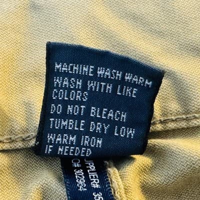 Polo Ralph Lauren Khakis Mens 36x34 Beige Cotton Authentic Dungarees Zip Fly - Thumbnail 6