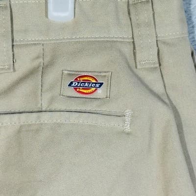 Dickies Pants Mens 40x29 Beige Khakis Polyester Cotton Zip Fly W541E5F - Thumbnail 3