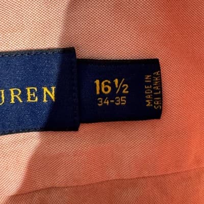 Ralph Lauren Shirt Mens Large Pink Oxford Button Down Long Sleeve Pony Logo - Thumbnail 9