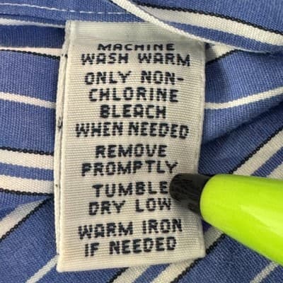 Ralph Lauren Shirt Mens 2XB Blue Striped Button Down Classic Long Sleeve Pony - Thumbnail 10