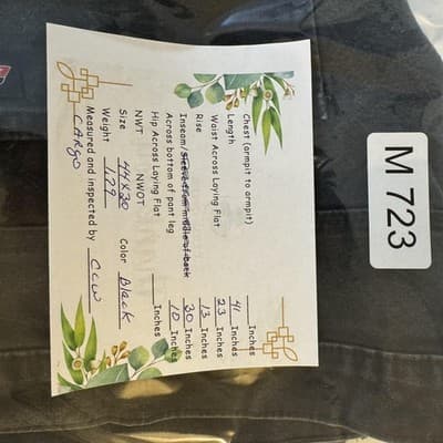 Dickies Jeans Mens 46x30 (44x30) Black Stretch Denim Carpenter Workwear Pants - Thumbnail 8