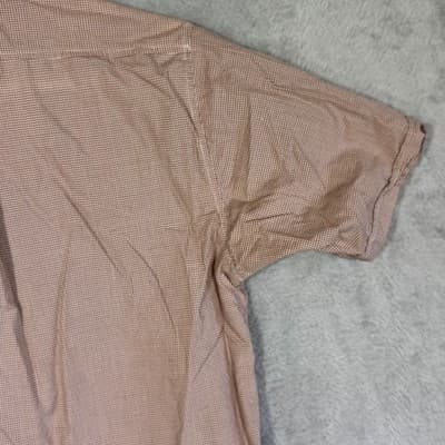 Polo Ralph Lauren Shirt Mens XL Brown Check Short Sleeve Button Up Pocket Pony - Thumbnail 10