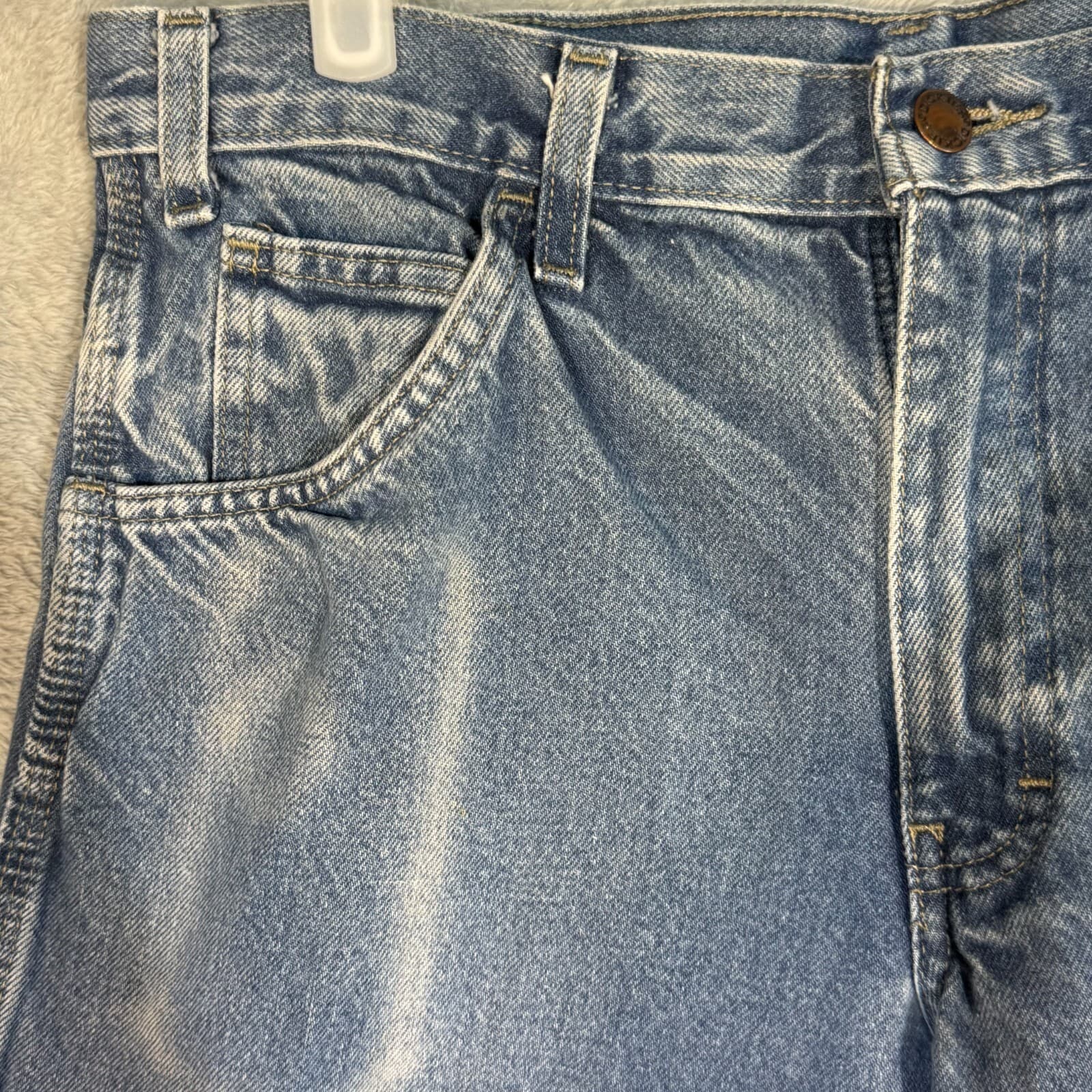 Dickies Carpenter Jeans Men’s 34x32 Blue Denim Workwear Utility Straight M1567 - Thumbnail 3