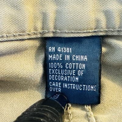 Polo Ralph Lauren Khakis Mens 36x34 Beige Cotton Authentic Dungarees Zip Fly - Thumbnail 5