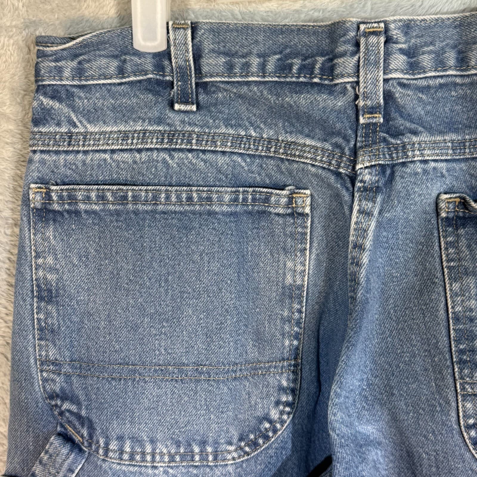 Dickies Carpenter Jeans Men’s 34x32 Blue Denim Workwear Utility Straight M1567 - Thumbnail 6