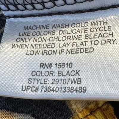 Panama Jack Shirt Mens 2XL Black Tropical Parrot Beer Hawaiian Camp Button Up - Thumbnail 11