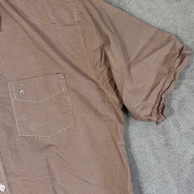 Polo Ralph Lauren Shirt Mens XL Brown Check Short Sleeve Button Up Pocket Pony - Thumbnail 5