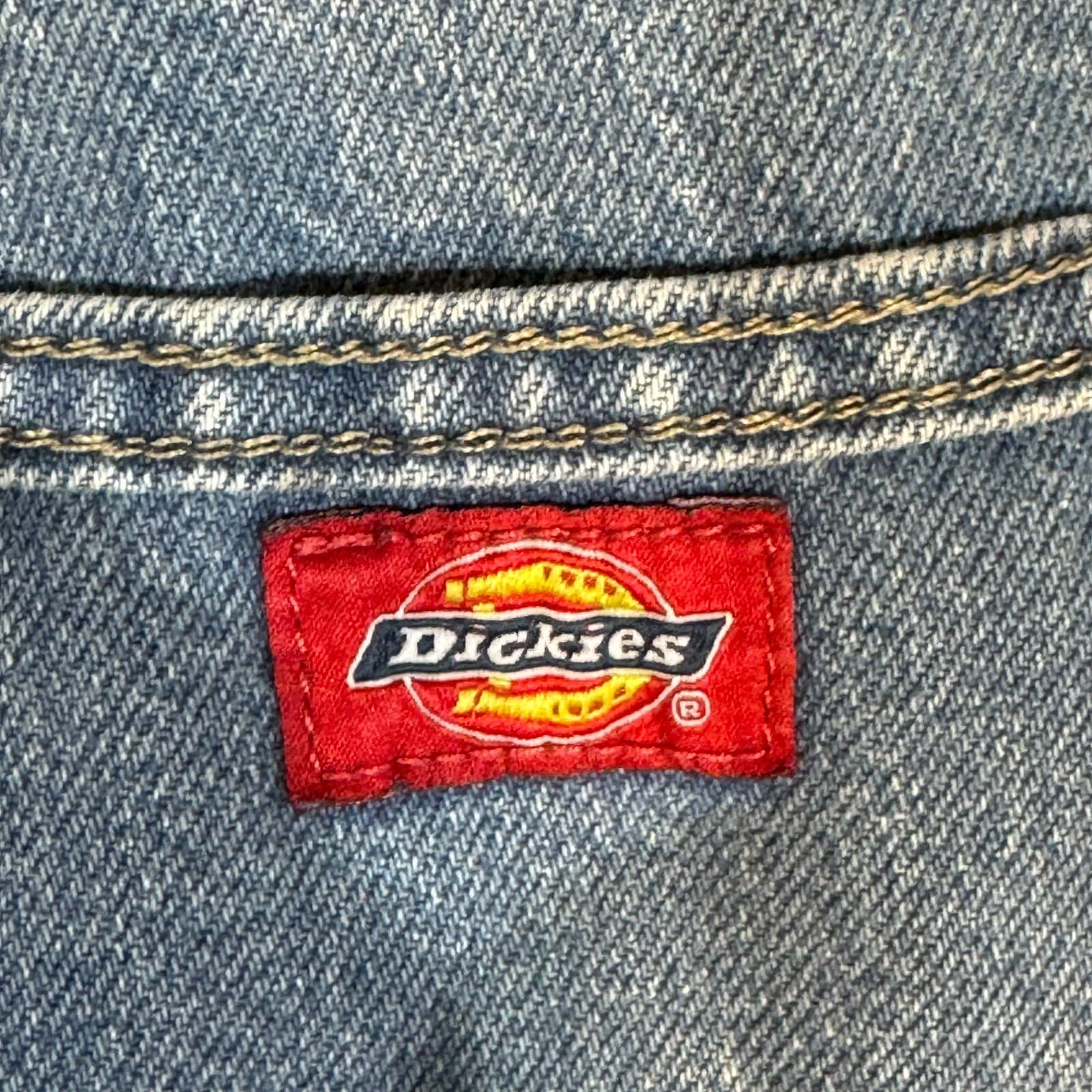 Dickies Carpenter Jeans Men’s 34x32 Blue Denim Workwear Utility Straight M1567 - Thumbnail 10