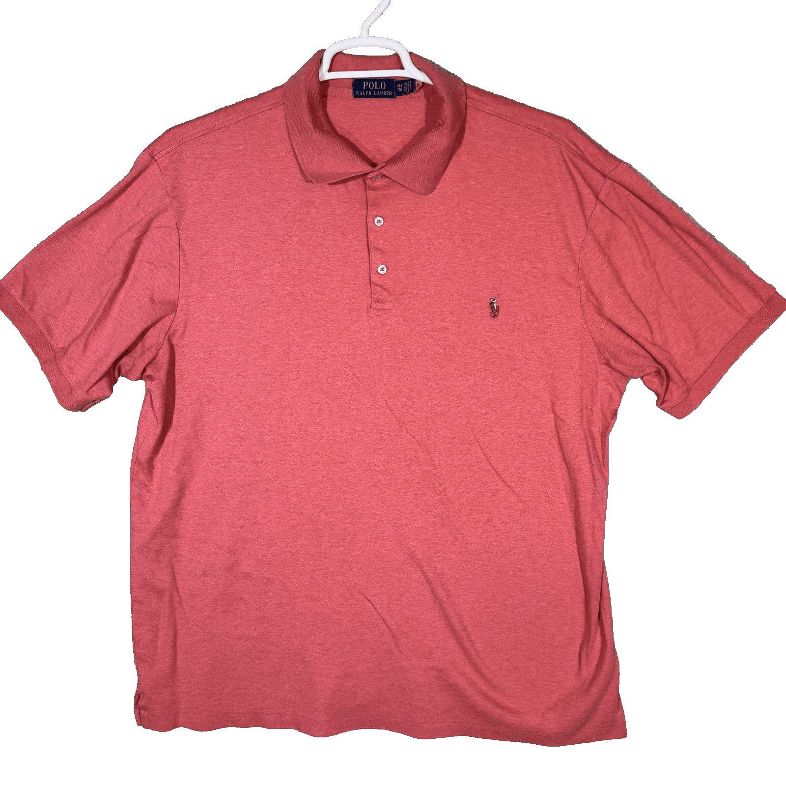 Polo Ralph Lauren Polo Shirt Mens XLT Pink Big & Tall Pony Logo Short Sleeve - Image 1