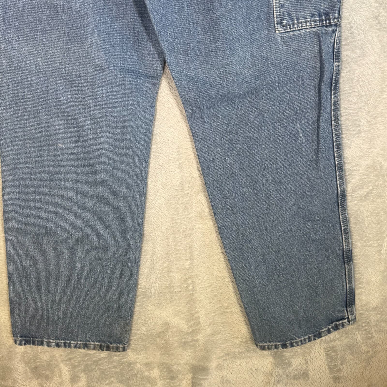 Dickies Carpenter Jeans Men’s 34x32 Blue Denim Workwear Utility Straight M1567 - Thumbnail 9