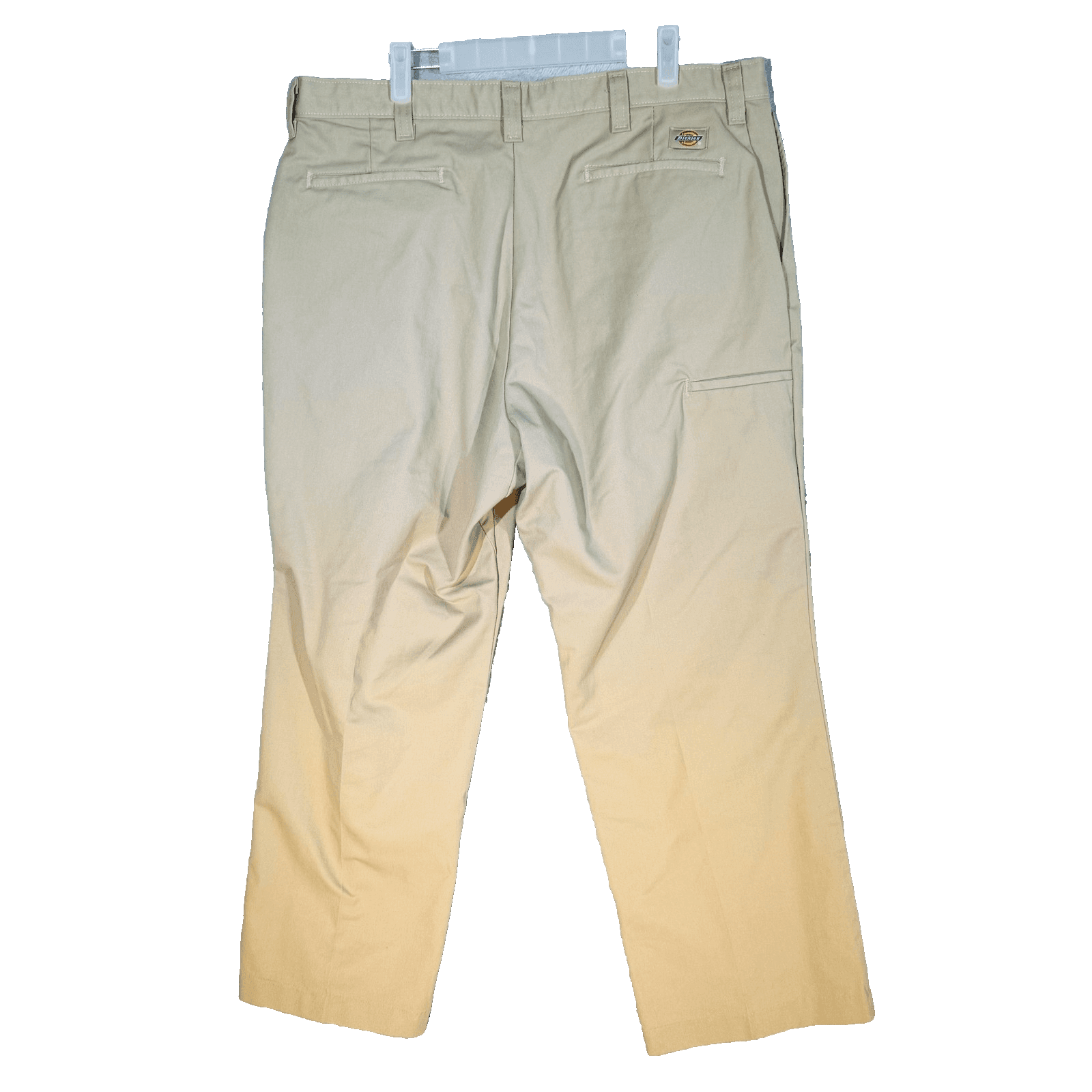 Dickies Pants Mens 40x29 Beige Khakis Polyester Cotton Zip Fly W541E5F - Thumbnail 2