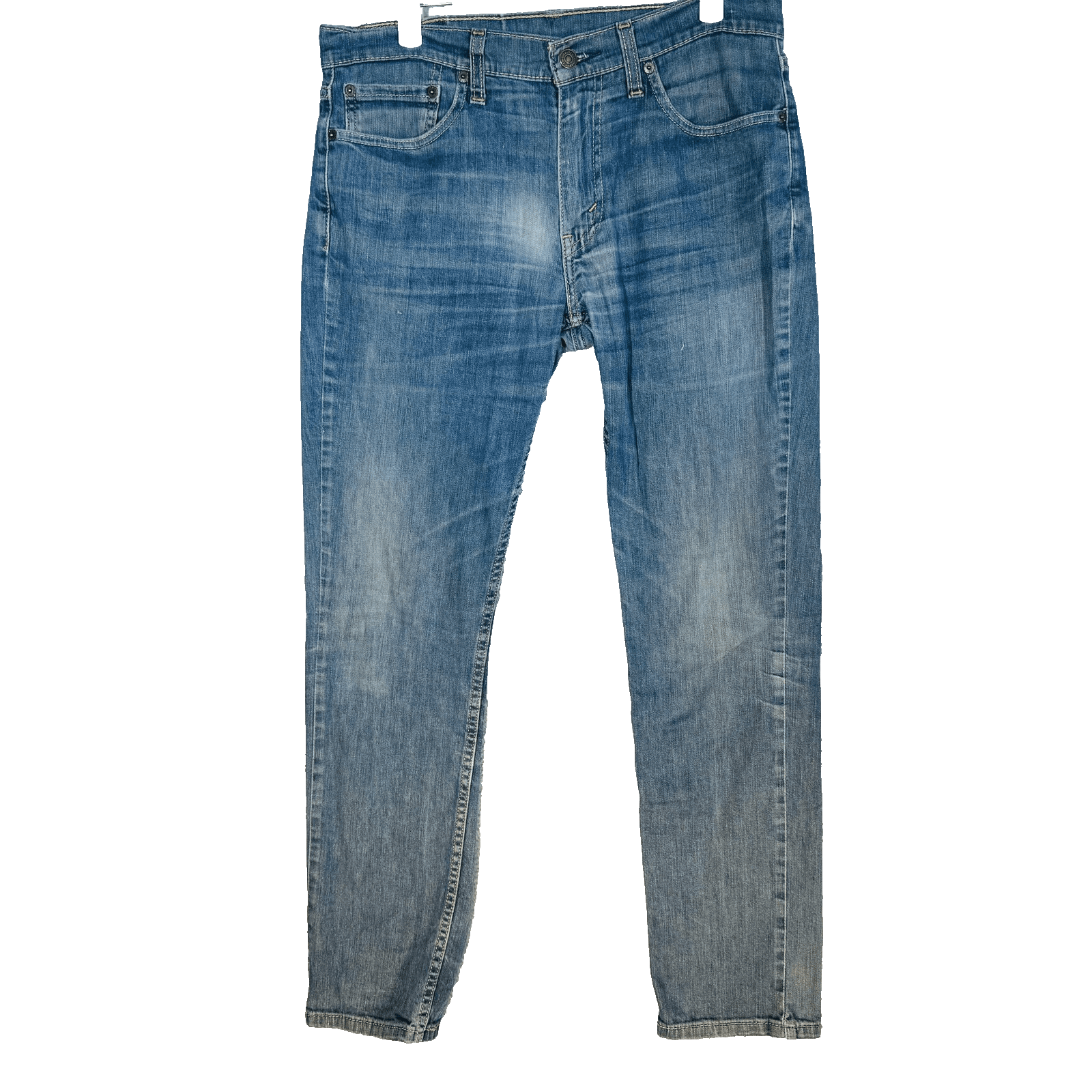 Levis 511 Jeans Mens 32x32 Blue Light Wash Slim Tapered Denim Zip Fly Stretch - Image 1