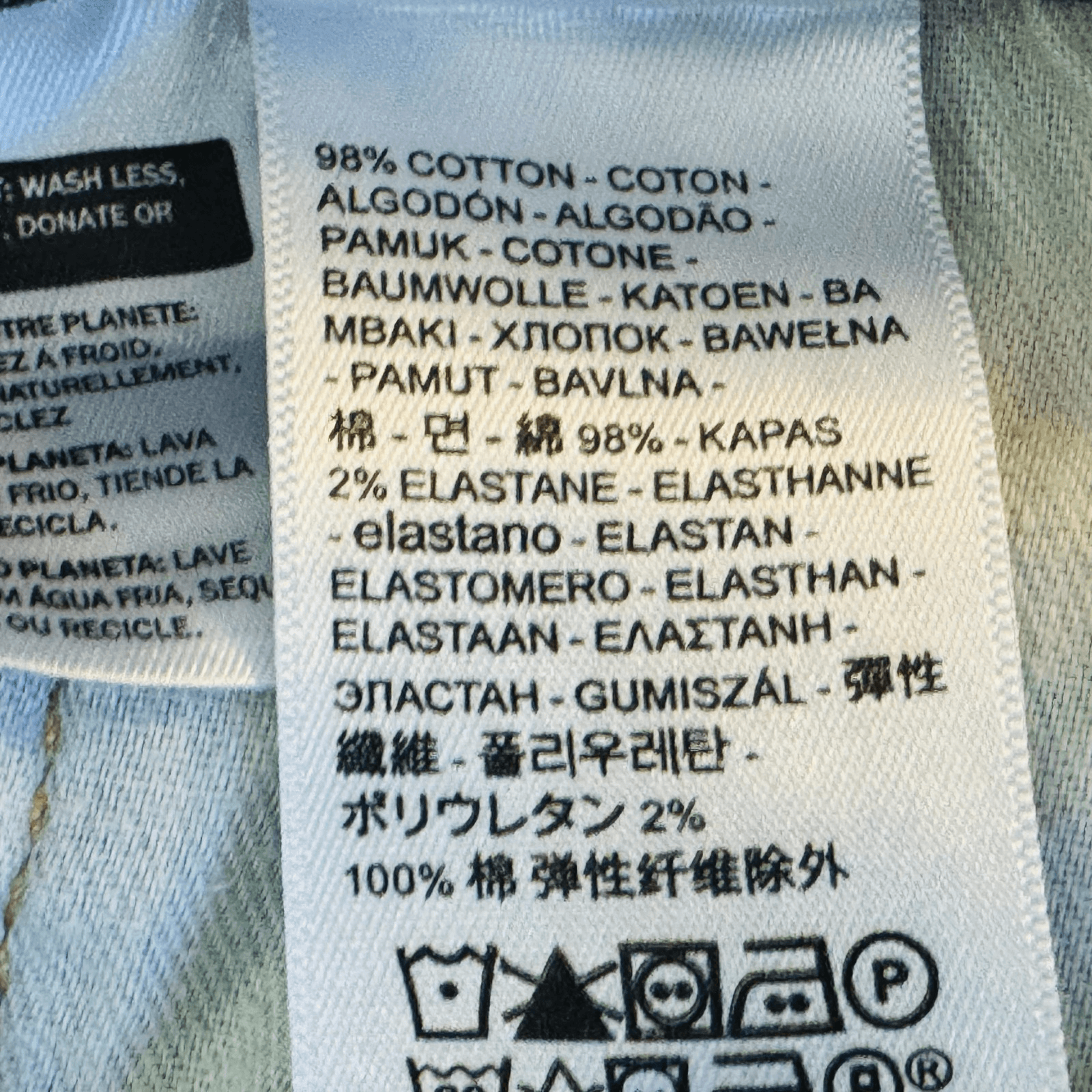 Levis 505 Jeans Mens 38x32 Blue Medium Wash Straight Stretch Denim Zip Fly - Thumbnail 6