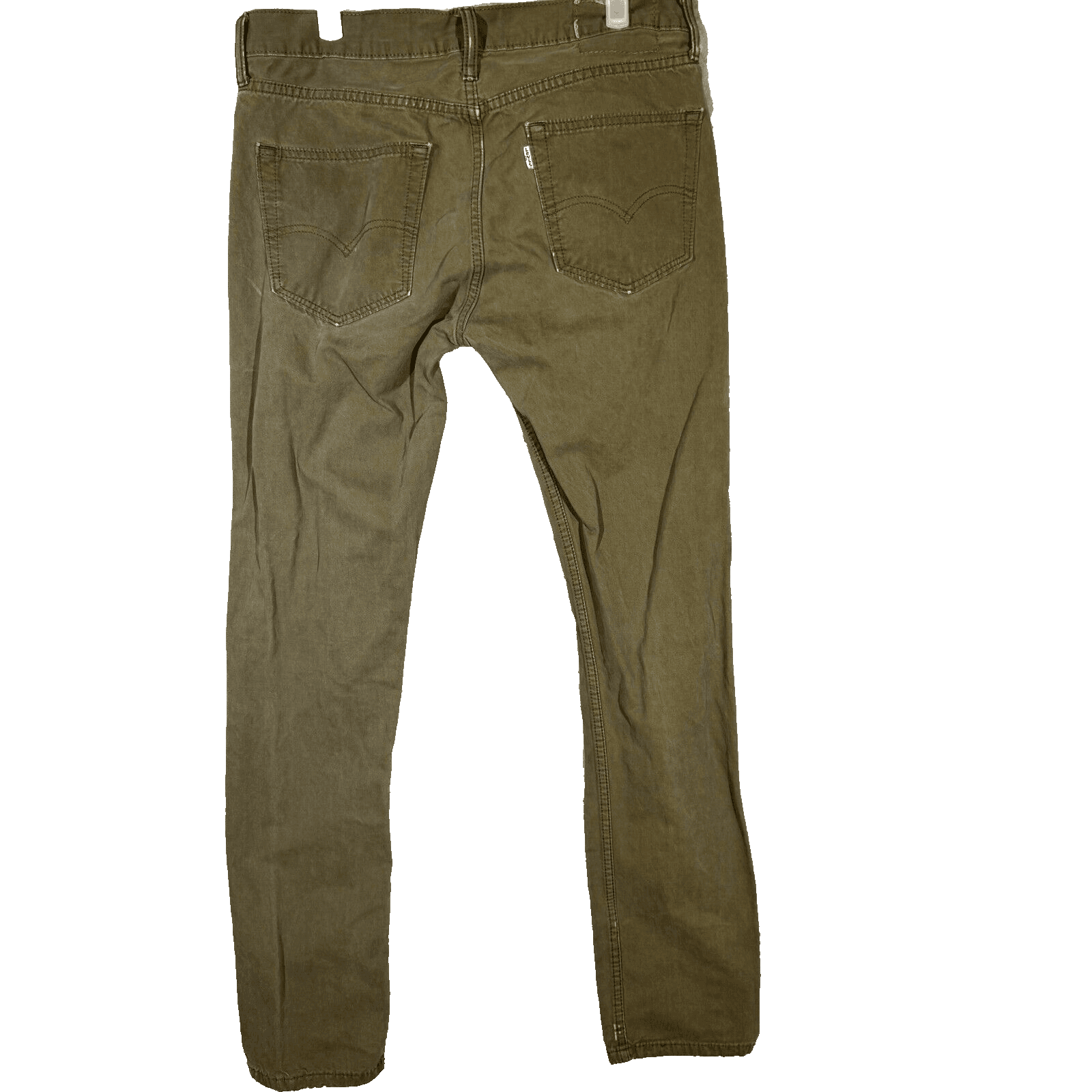 Levis Jeans Mens 32x34 Green Denim Straight Leg 100 Percent Cotton Mid Rise - Thumbnail 2