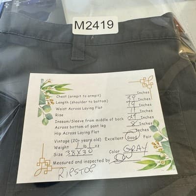 Carhartt Pants Mens 38x30 Gray Relaxed Fit Ripstop Workwear Utility Pockets - Thumbnail 9