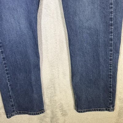 Levis 505 Jeans Mens 38x29 (38x30) Blue Medium Wash Straight Leg Regular Fit - Thumbnail 5