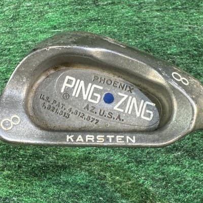 Vintage Ping Zing 8 Iron Karsten Phoenix AZ USA Steel Shaft RH Golf Club - Image 1