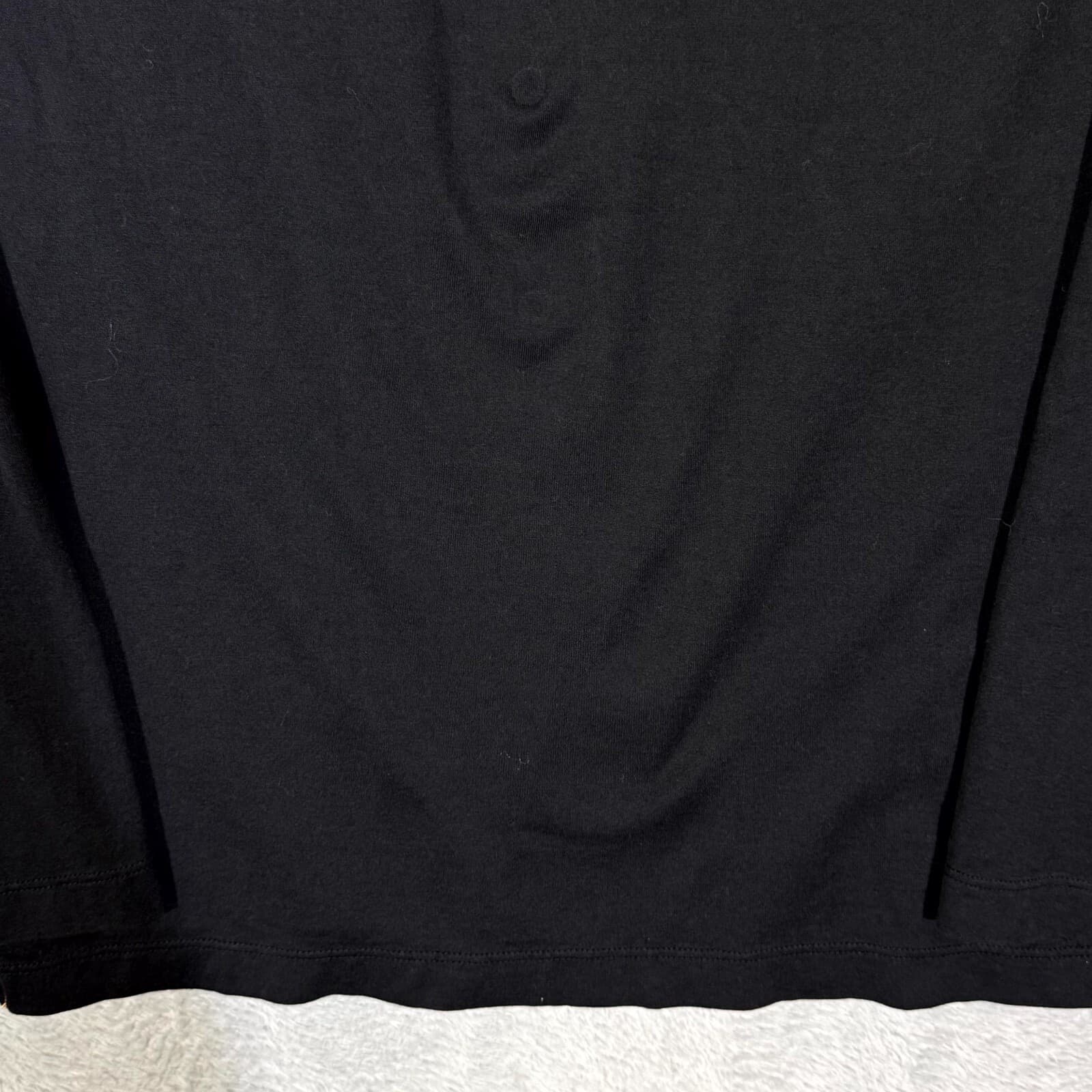 Tommy Bahama Mens Polo Shirt Medium Black Long Sleeve Pima Modal Blend - Thumbnail 12