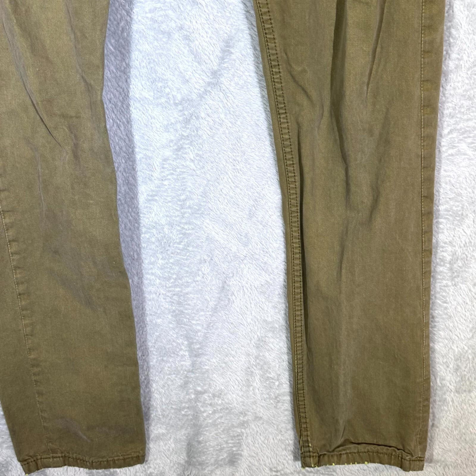 Levis Jeans Mens 32x34 Green Denim Straight Leg 100 Percent Cotton Mid Rise - Thumbnail 5