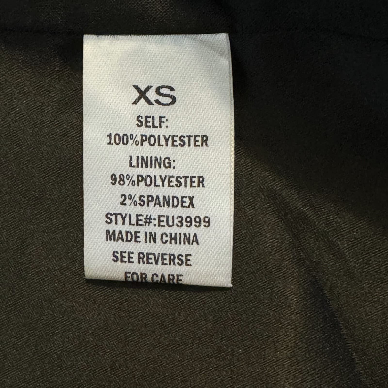 Elodie Women’s Black Draped Jacket XS – Zip Pockets, 100% Polyester, Excellent - Thumbnail 13