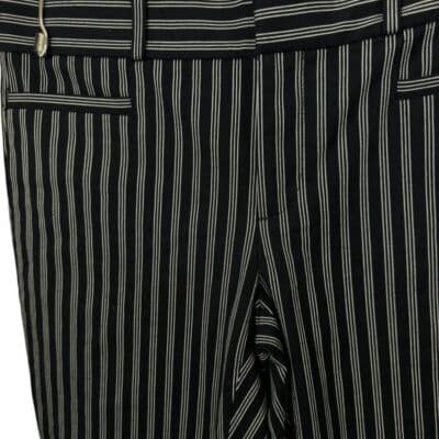 Banana Republic Women's Dress Pants Black Gray Striped Sloan Fit Size 2 W 23 - Thumbnail 3