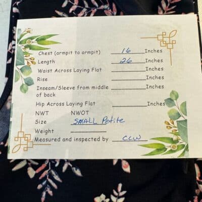 Banana Republic Women's Blouse Black Floral Sleeveless Pullover Sz S W 254 - Thumbnail 7