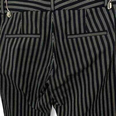 Banana Republic Women's Dress Pants Black Gray Striped Sloan Fit Size 2 W 23 - Thumbnail 5