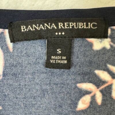 Banana Republic Women's Blouse Black Floral Sleeveless Pullover Sz S W 254 - Thumbnail 4